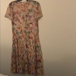 Red Valentino Bird Floral Semi Dress-Size Euro 40